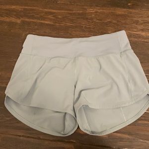 blue lululemon speed up shorts